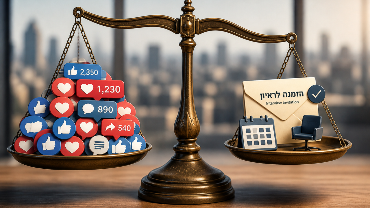 פוסט חיפוש עבודה? איך כותבים תוכן שמביא ראיונות - ולא רק לייקים